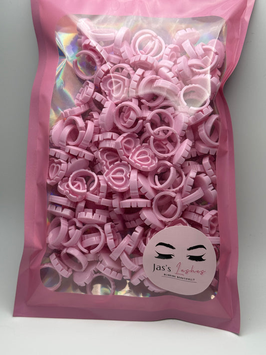 Lash extension adhesive glue rings